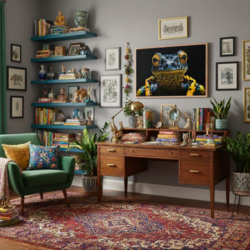 A Glimpse of the Exotic Poison Dart Frog Maximalist Style Artwork
