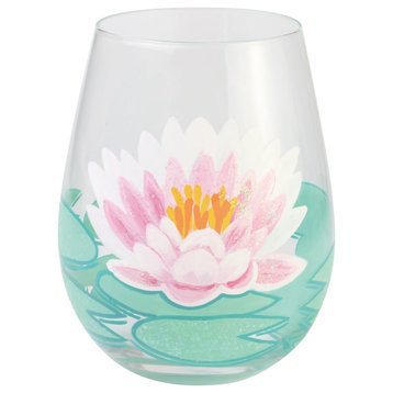 "Lotus" Stemless Wine Glass by Lolita