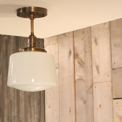 Pendant Lighting - Opal Taper Drum Shade - Semiflush - Products