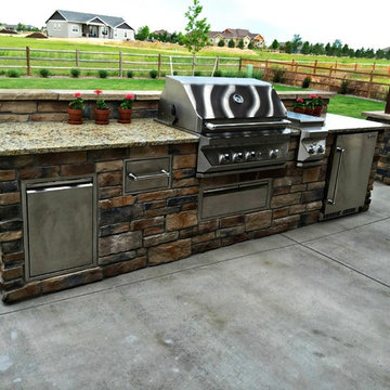 Twin Eagles Outdoor Kitchen and Outdoor Fireplace