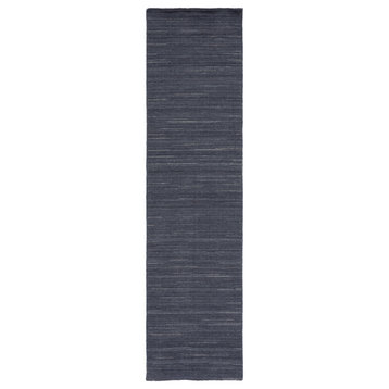 Safavieh Kilim Klm125H Solid Color Rug, Dark Gray, 2'3"x9'