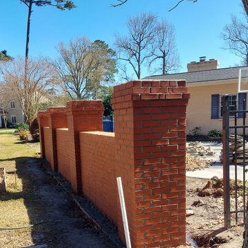 Custom Brick Accent Wall for FenceLine