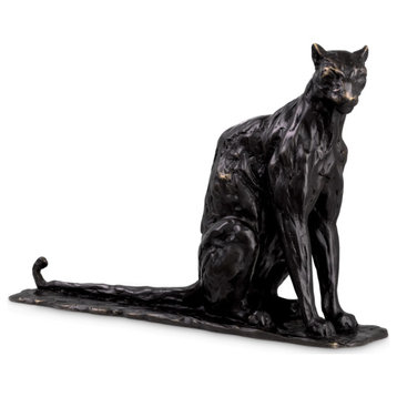 Bronze Decorative Sculpture | Eichholtz Sitting Panther