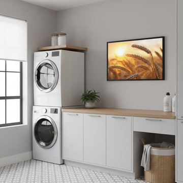 Amber Waves Modern Style Wall Art