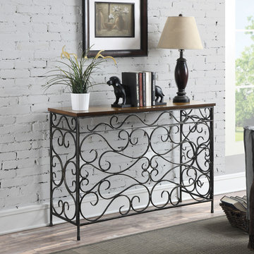 Wyoming Metal and Wood Console