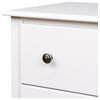 Pemberly Row White 6 Drawer Double Dresser