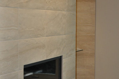 Inspiration for a contemporary family room remodel in Other