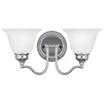 Livex Lighting - Essex Bath Light, Chrome - Bring a refined lighting style to your bath area with this Essex collection two light bathroom fixture.