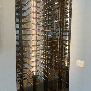 Mirror Tile Wine Wall