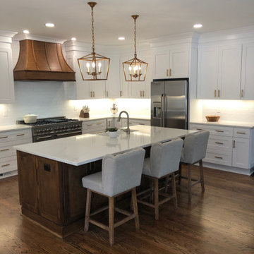 East Cobb Kitchen Makeover with White and Copper