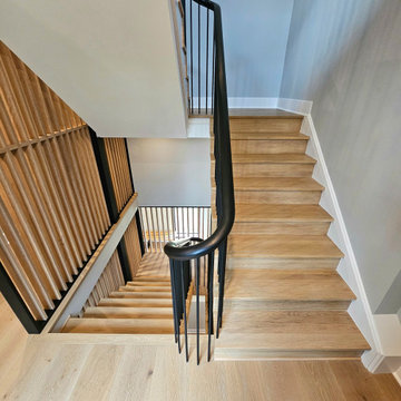 Project #115 | Staircase with Continuous Rail System Without Newels