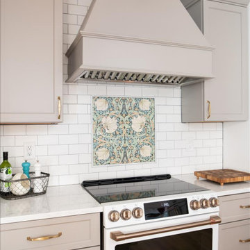 Art Nouveau Tile Backsplash- Parkville Kitchen