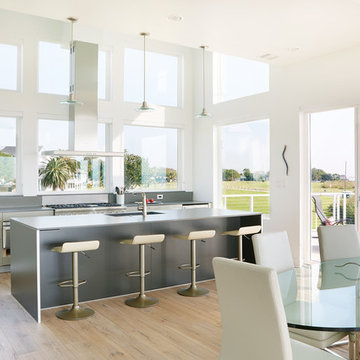 Seabrook- Kitchen with an Oceanfront view