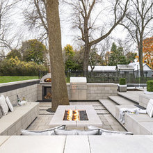 Sunken fire pit