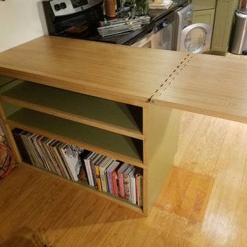 Fold Out Maple Cabinet Table