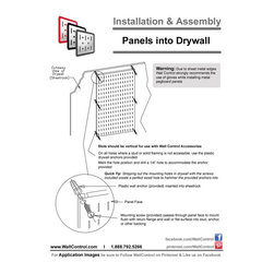 How To Install Wall Control Metal Pegboard Into Drywall - Garage And Tool Storage