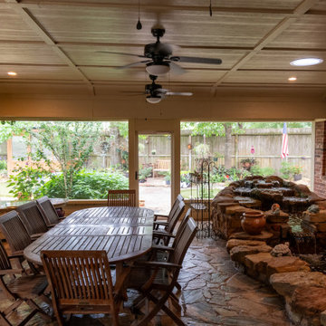 Patio Pond Remodel & Privacy Upgrade in Cypress, TX | Exterior Remodeling