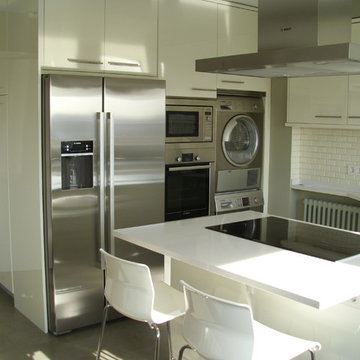 Reforma cocina, lacada blanca