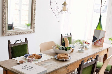 Inspiration for an eclectic dining room remodel in Amsterdam