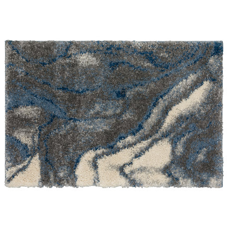 Addison Barkley Dynamic Gray Geode 1'8"x2'6" Accent Rug