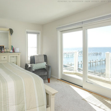 New Patio Door and Window in Delightful Bedroom - Renewal by Andersen NJ / NYC