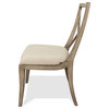 Riverside Furniture Sophie X-back Upholstered Side Chair, Set of 2