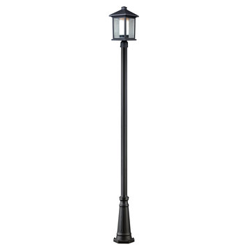 Mesa Collection Outdoor Post Light in Black Finish