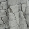 Blocky Faux Fur Throw - Grays