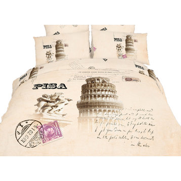 Quilt/Duvet Cover Bedding  Novelty Sheet Set by Dolce Mela Pisa Italy, Twin