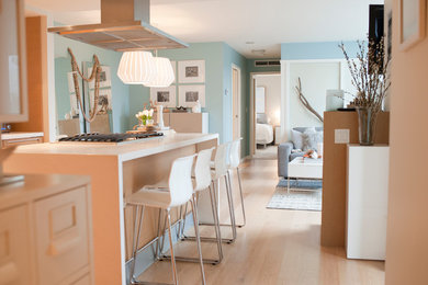 Inspiration for a contemporary kitchen remodel in Vancouver