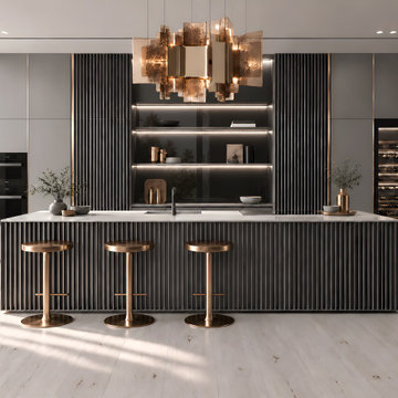 Custom Design High-End Kitchen by VelArt, Aventura