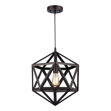 large geometric pendant light