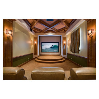 Stellar Golf Showhouse - Mediterranean - Home Theater - Orlando - by ...