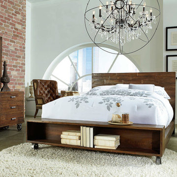 Brooklyn Industrial Loft Bedroom Design