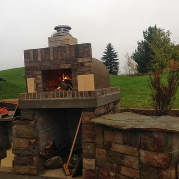 The Olson Family Wood Fired Brick Pizza Oven in Minnesota