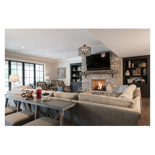 Timeless Custom Home in St.Charles - Traditional - Basement - St Louis ...