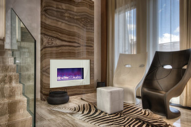 Example of a trendy entryway design in Vancouver