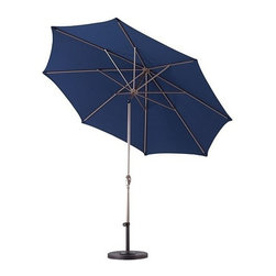 Aluminum Push Button Tilt Market Umbrella - Outdoor Umbrellas