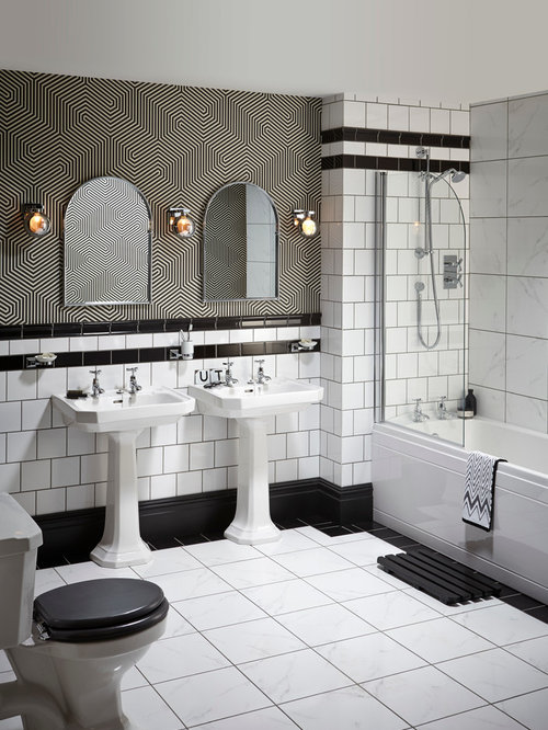 Monochrome Bathroom Design Ideas, Remodels & Photos