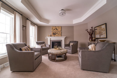 Example of a living room design in Boston