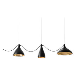 Swell String 3 Mixed Pendant | Black - Pendant Lighting