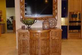 Santa Fe Reception Buffet and Desk for Builders Source