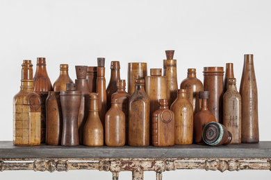 Very Unusual Large Set of Bottle Moulds