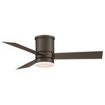 Modern Forms - Axis 3-Blade Smart Flush Mount Ceiling Fan 44" Bronze, 2700K LED Kit - A simple, sophisticated smart fan that works seamlessly in transitional, minimalist and other modern environments, Axis is perfectly sized for medium-sized kitchens, bedrooms and living rooms, and its wet-rated status and weather-resistant finish make it prime for outdoor use as well. Unleash the full potential of Axis with our Modern Forms app, which offers smart features like Adaptive Learning and Away Mode, and helps cut down on energy use by integrating with your smart thermostat. Modern Forms Fans pair with the smart home tech you know and love, including Google Assistant, Amazon Alexa, Samsung Smart Things, Ecobee, Control4, and Josh AI. Coming Soon: Savant, Lutron Homeworks, and Nest. Free app download: Sync with our exclusive Modern Forms app to control fan speed, use smart features like breeze mode, adaptive learning, create groups, and reduce energy costs. New: Bluetooth compatible for improved range and an unlimited amount of fans can be control with remote or wall control within range. Battery operated Bluetooth remote control with wall cradle included (Part # F-RCBT-WT). Optional Bluetooth hardwired wall control sold separately (Part# F-WCBT-WT) and can be set-up as 3 or 4 way switches when you purchase more than one. Can be controlled through an Android or iOS wall mounted tablet with Wi-fi. Modern Forms Fans are made with incredibly efficient and completely silent DC motors and are up to 70% more efficient than traditional fans. Every fan is factory-balanced and sound tested to ensure each fan will never wobble, rattle or click. Replaceable LED luminaire powered by WAC Lighting, features smooth and continuous brightness control. Available in 2700K, 3000K, and 3500K options, order accordingly. An optional cover is included to conceal luminaire. ETL & cETL Wet Location Listed for indoor or outdoor applications. Flush mount ceiling fans are perfect for 7-10ft ceiling heights.