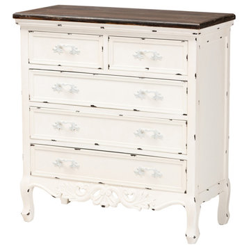 Talitha Traditional Storage Cabinet, Antique White