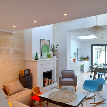 Rénovation et extension d'une échoppe bordelaise