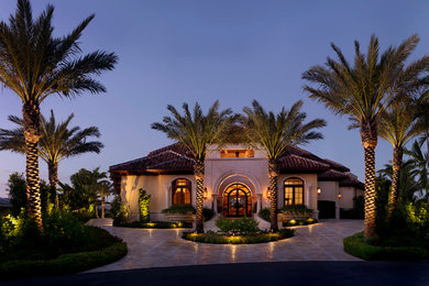 Tuscan exterior home photo in Miami