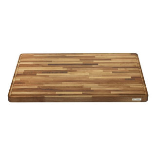 Teakhaus Oval Edge Grain Teak Board 16 x 11 x.55