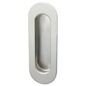 Oblong Pocket/Cup Pull With Oval Opening, Concealed Fixing