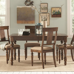 Coaster Jonas 5-Piece Rectangular Turned Leg Dining Set in Cocoa Brown - Dining Sets